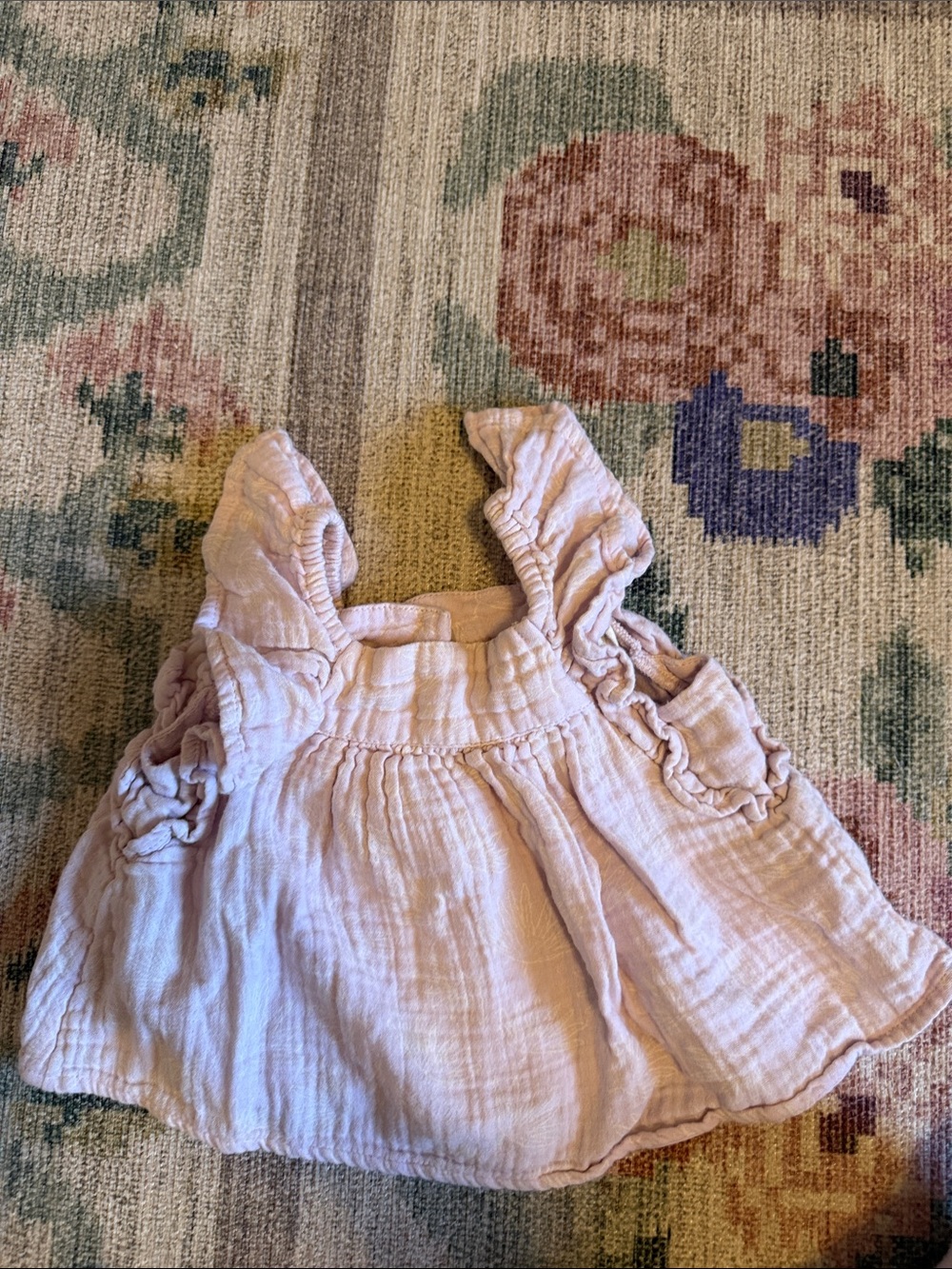 GAP Toddler Light Pink Ruffled Tank Top